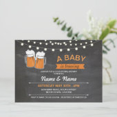 ベビーの醸造のシャワービールライトチョークの招待 招待状 (スタンド正面)