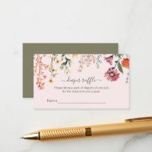 ベビーの開花おむつラッフルチケット囲い