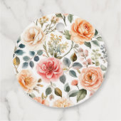 ベビーの開花かご花ベビーシャワー フェイバータグ (裏面)