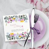 ベビーの開花かわいらしワイルドフラワー芝生 スタンダードカクテルナプキン