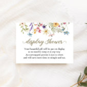 ベビーの開花のアンラップ赤ちゃんシャワーのギフトカード 招待状