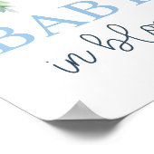 ベビーの開花の少年記号 ポスター (角)