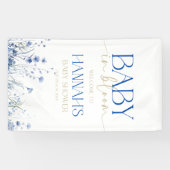 ベビーの開花の赤ちゃんシャワーのバナー 横断幕 (横)