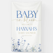 ベビーの開花の赤ちゃんシャワーのバナー 横断幕 (縦)