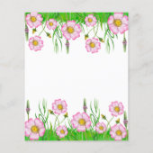 ベビーの開花の赤ちゃんシャワーバケットリスト (裏面)