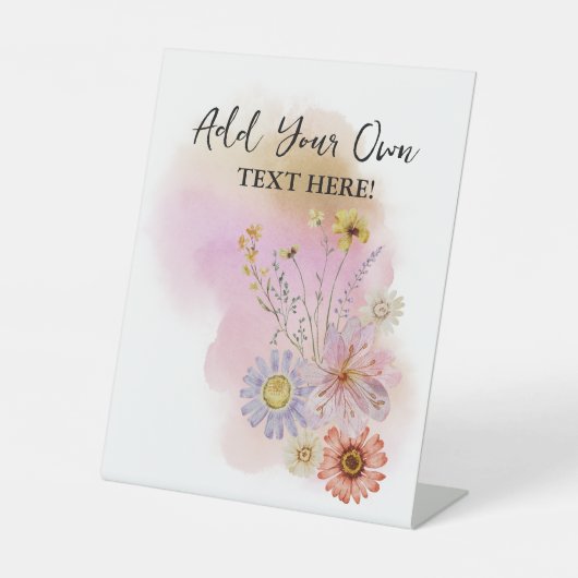 ベビーの開花の追加文字 台座サイン (正面)