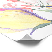 ベビーの開花へようこそ赤ちゃんシャワー ポスター (角)