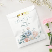 ベビーの開花ほこりっぽいブルーピーニーベビーシャワー フェイバーバッグ (封をした状態)