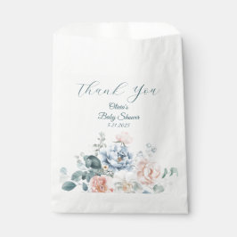 ベビーの開花ほこりっぽいブルーピーニーベビーシャワー フェイバーバッグ