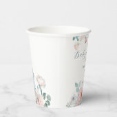 ベビーの開花ほこりっぽいブルー赤面牡丹ベビーシャワー 紙コップ (右)