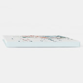 ベビーの開花ほこりっぽい青い水の色ベビーシャワー ゲストブック (背)