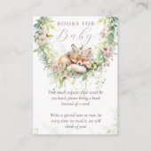 ベビーの開花ウッドランドフローラ赤ちゃんシャワーブック エンクロージャーカード (正面)