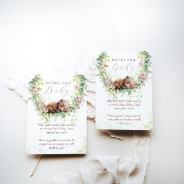 ベビーの開花ウッドランドフローラ赤ちゃんシャワーブック エンクロージャーカード