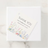 ベビーの開花エレガントワイルドフラワーベビーシャワー フェイバータグ (インサイチュ)