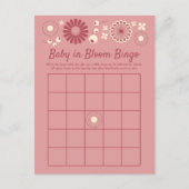 ベビーの開花シャワービンゴゲームカード 案内ポストカード (正面)