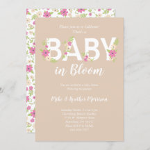 ベビーの開花シャワーピンクヴィンテージ花女