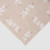 ベビーの開花シャワーピンクヴィンテージ花女 薄葉紙 (詳細)