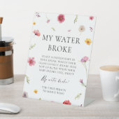 ベビーの開花シャワー私の水がゲームを壊した 台座サイン (インサイチュ)