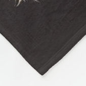 ベビーの開花スタイリッシュで飾られた帽子の中の牛 フリースブランケット (角)