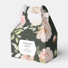 ベビーの開花ピンクの水の色のフローラベビーシャワー フェイバーボックス