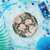 ベビーの開花ピンクの水の色のフローラベビーシャワー ペーパープレート (パーティー)