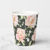 ベビーの開花ピンクの水の色のフローラベビーシャワー 紙コップ (右)