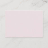 ベビーの開花ピンクの花の本ベビーカード エンクロージャーカード (裏面)