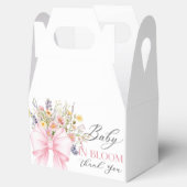 ベビーの開花ピンクボウ赤ちゃんシャワー好意ボックス フェイバーボックス (オープン)