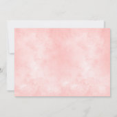 ベビーの開花フローラの赤ちゃんシャワー写真の招待状 招待状 (裏面)