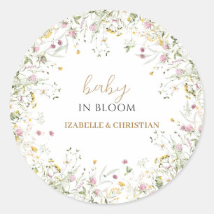 ベビーの開花フローラシール ラウンドシール