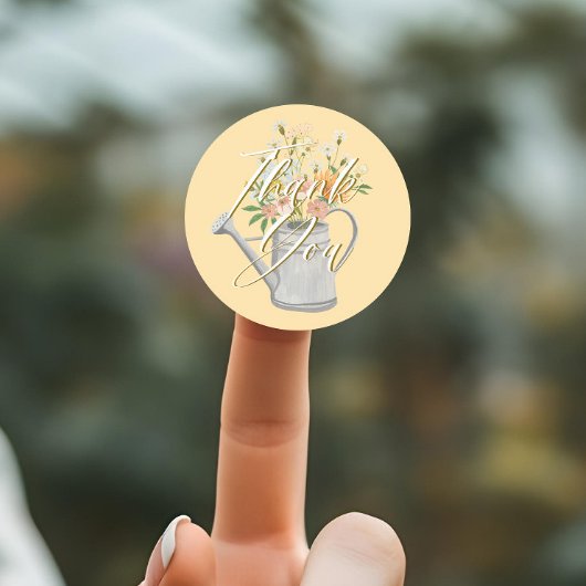 ベビーの開花フローラ散水缶シャワーありがとう ラウンドシール