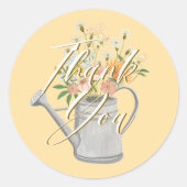 ベビーの開花フローラ散水缶シャワーありがとう ラウンドシール (正面)