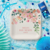 ベビーの開花フローラbohoシックな女の子の赤ちゃんシャワー ペーパープレート (パーティー)