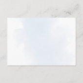 ベビーの開花ブルーボーイベビーシャワーブックリクエスト エンクロージャーカード (裏面)