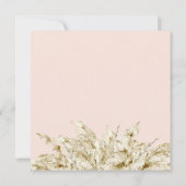 ベビーの開花ボヘミアンベビーシャワー招待 (裏面)