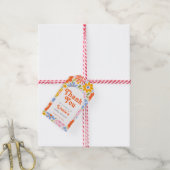 ベビーの開花レトロGroovy Baby Showerありがとう ギフトタグ (より糸付き)