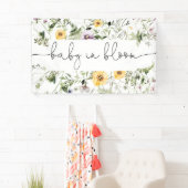 ベビーの開花ワイルドフラワーバックバナー 横断幕 (インサイチュ)