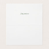 ベビーの開花ワイルドフラワーフローラベビーシャワー感謝してい 名刺 (内部フラット)