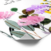 ベビーの開花ワイルドフラワーベイビーシャワーシードの恩恵 ポスター (角)