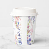 ベビーの開花ワイルドフラワーベイビーシャワーデコール 紙コップ (左)