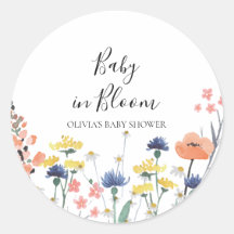 ベビーの開花ワイルドフラワーベイビーシャワー