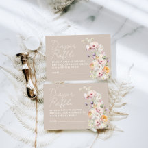 ベビーの開花ワイルドフラワーベビーシャワーオムツラッフル