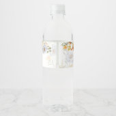 ベビーの開花ワイルドフラワーベビーシャワー印刷 ペットボトルラベル (裏面)