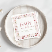 ベビーの開花ワイルドフラワーベビーシャワー スタンダードカクテルナプキン