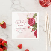 ベビーの開花ワイルドフラワーベビーシャワー スタンダードカクテルナプキン (インサイチュ)