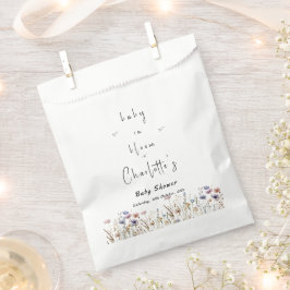 ベビーの開花ワイルドフラワーベビーシャワー フェイバーバッグ