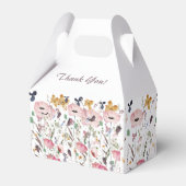 ベビーの開花ワイルドフラワーベビーシャワー フェイバーボックス (裏面サイド)