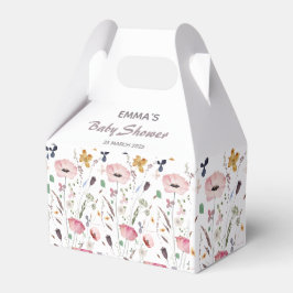 ベビーの開花ワイルドフラワーベビーシャワー フェイバーボックス