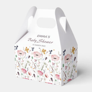 ベビーの開花ワイルドフラワーベビーシャワー フェイバーボックス