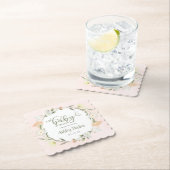 ベビーの開花ワイルドフラワーベビーシャワー ペーパーコースター (インサイチュ)